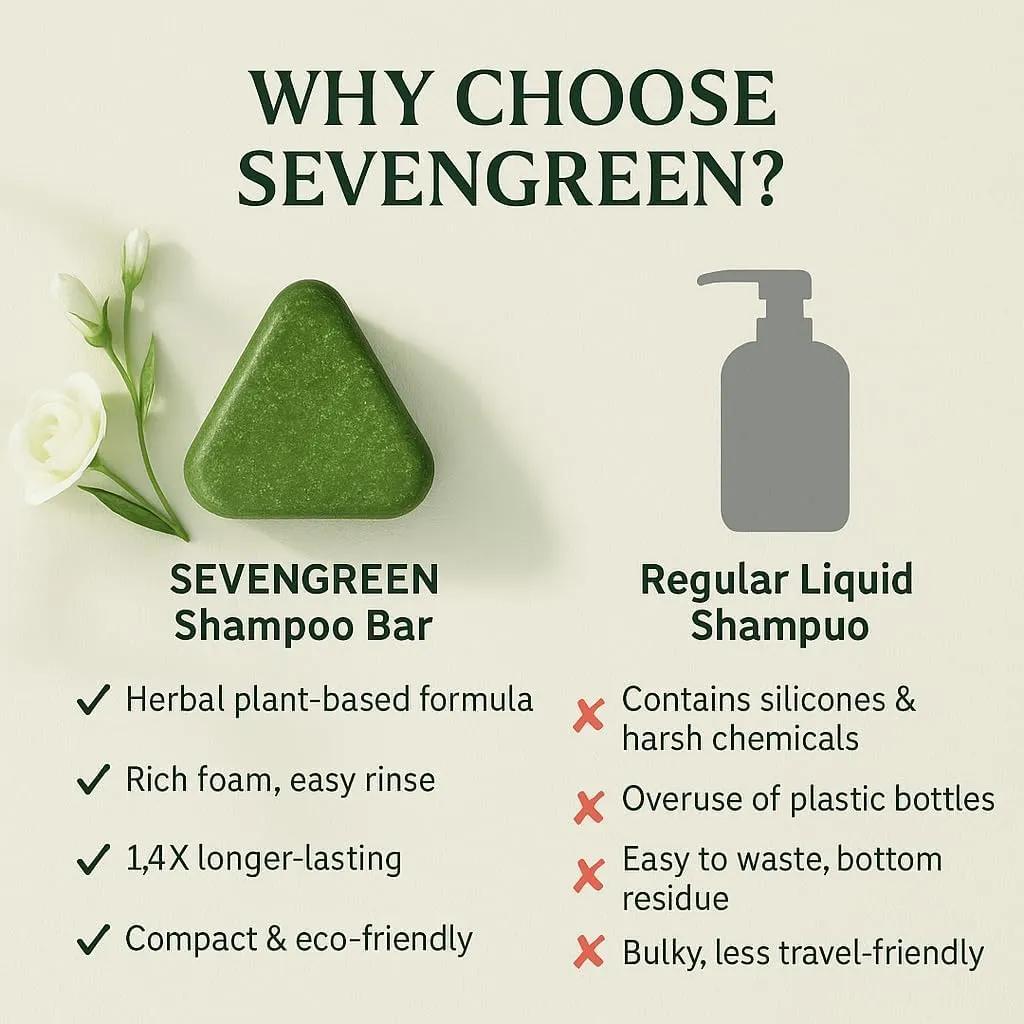 Nature Seven Green Herbal Shampoo Bar