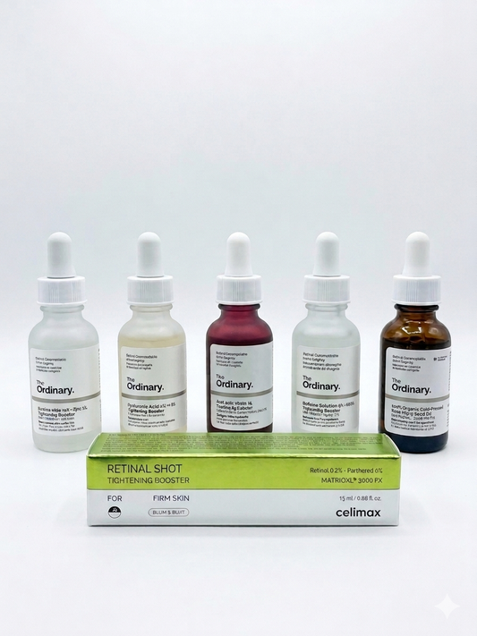 The Ordinary Serums & Celimax Retinal Shot Set | Bright Skin
