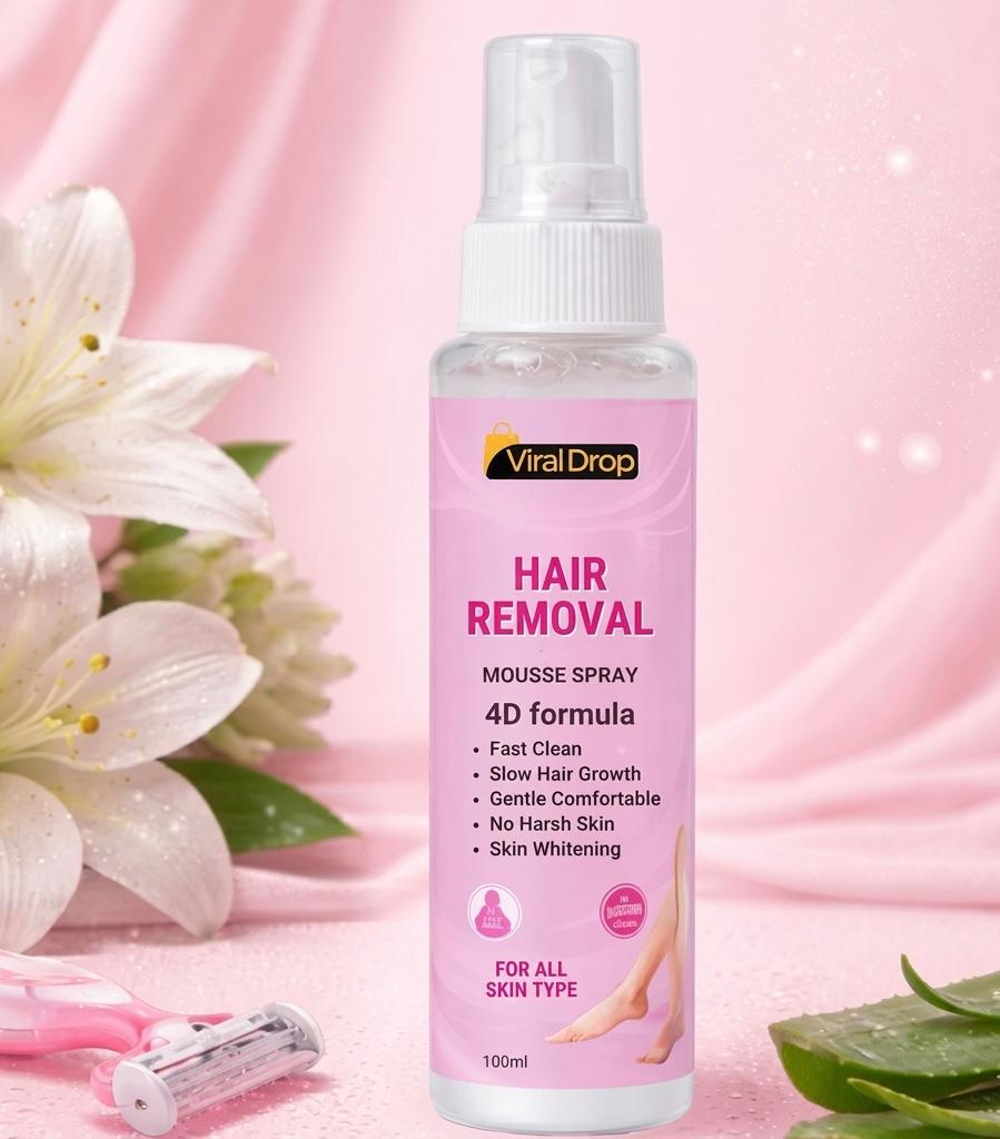 Hair Removal Mousse Spray – Smooth Skin in Minutes