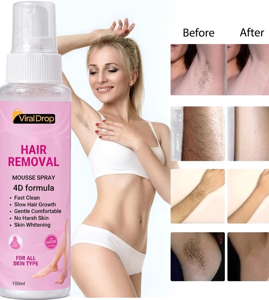 Hair Removal Mousse Spray – Smooth Skin in Minutes