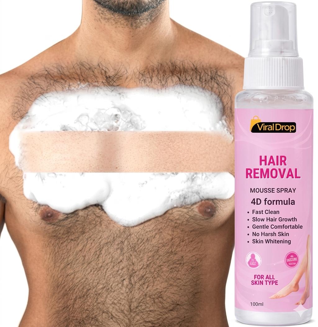 Hair Removal Mousse Spray – Smooth Skin in Minutes